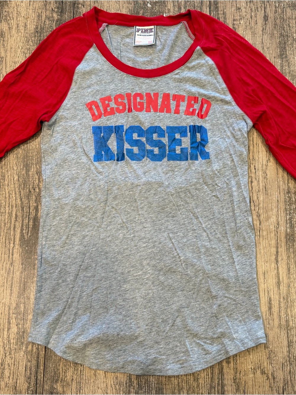 PINK Philadelphia Phillies Designated Kisser Baseball Tee